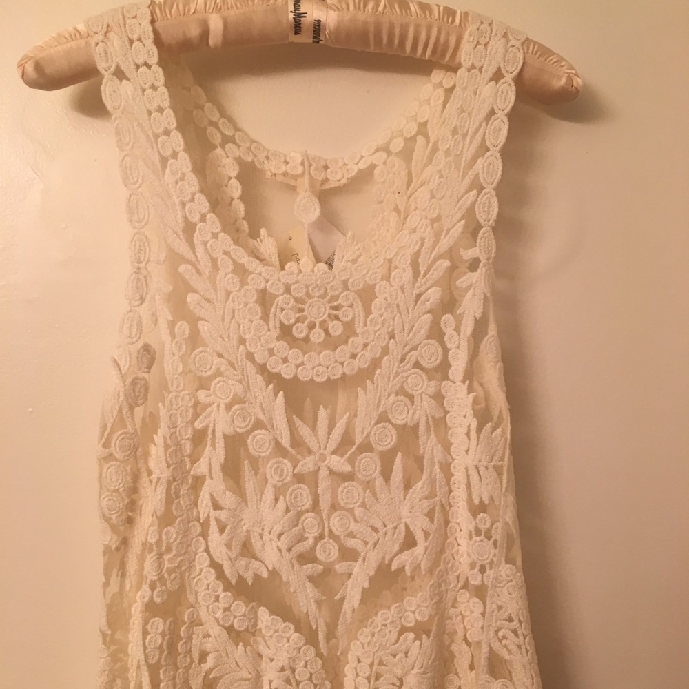 NWT Painted Threads lace style tank, XS